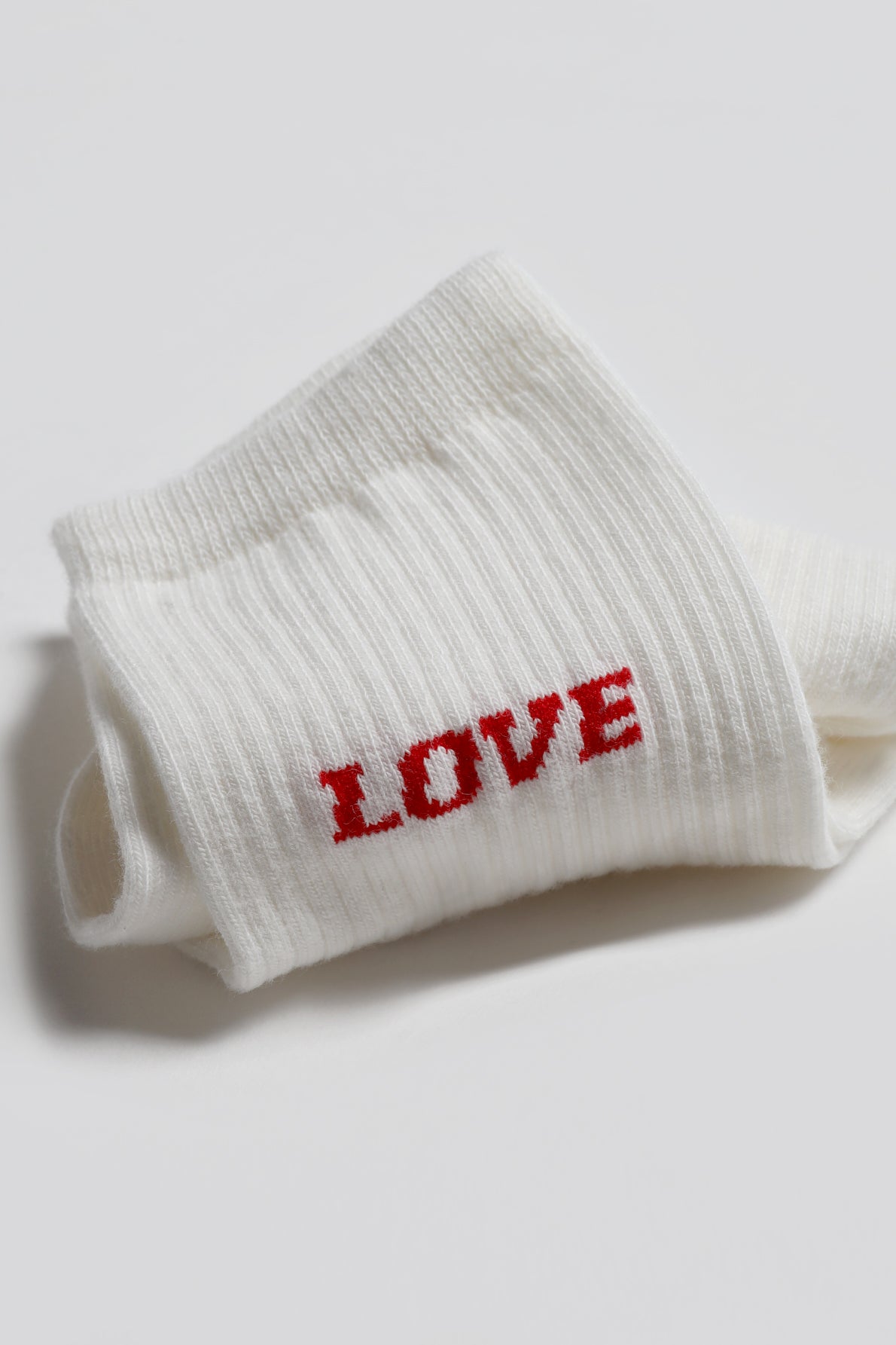 Socken 'Love' in Ivory Anita Hass