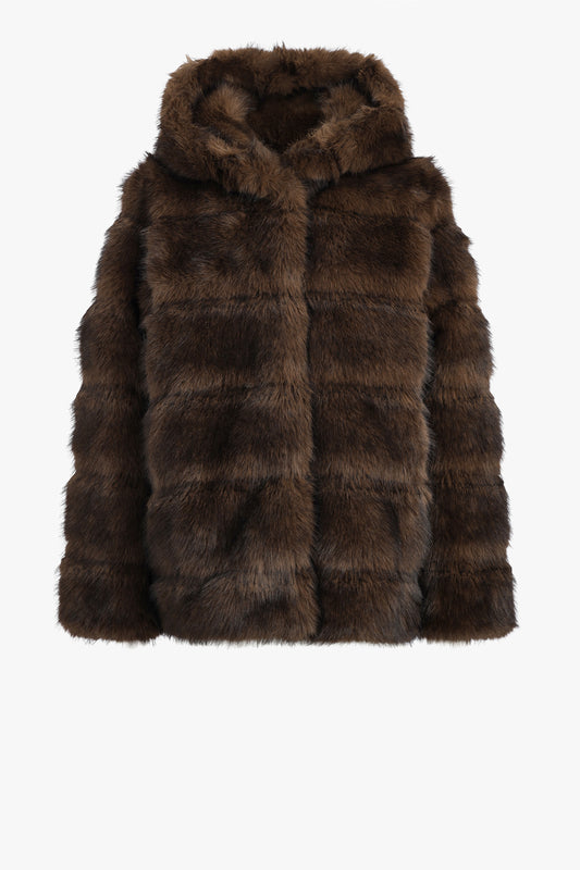 Mantel Cel Hooded in Mink Brown