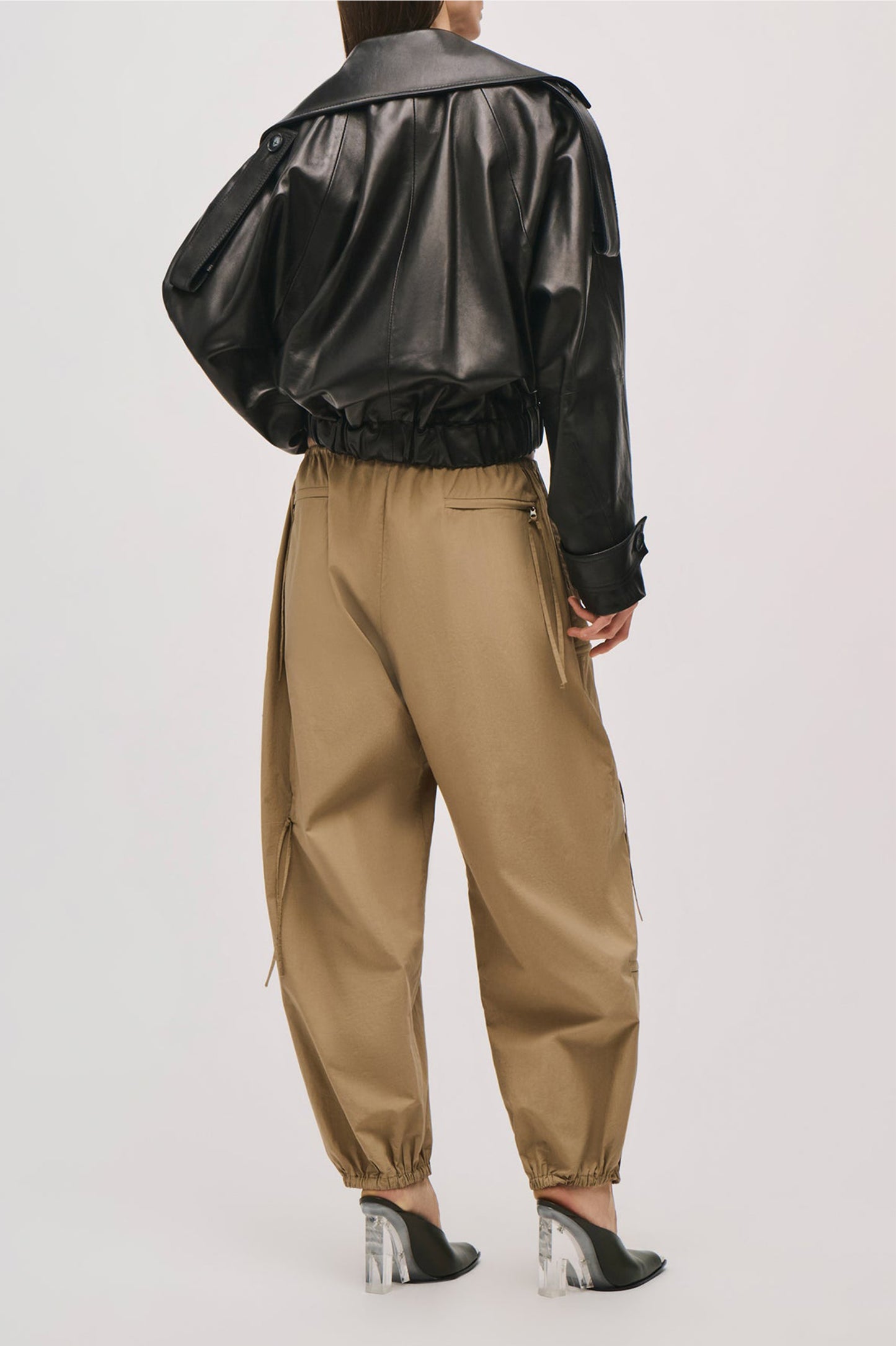 "The Scout" Pants in Khaki by Brandon Maxwell - Anita Hass