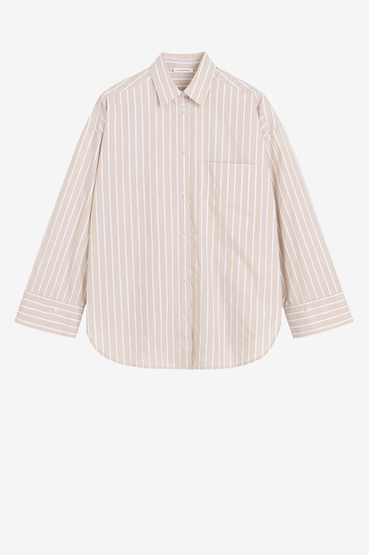 Blusa Derris en Old Beige Stripe