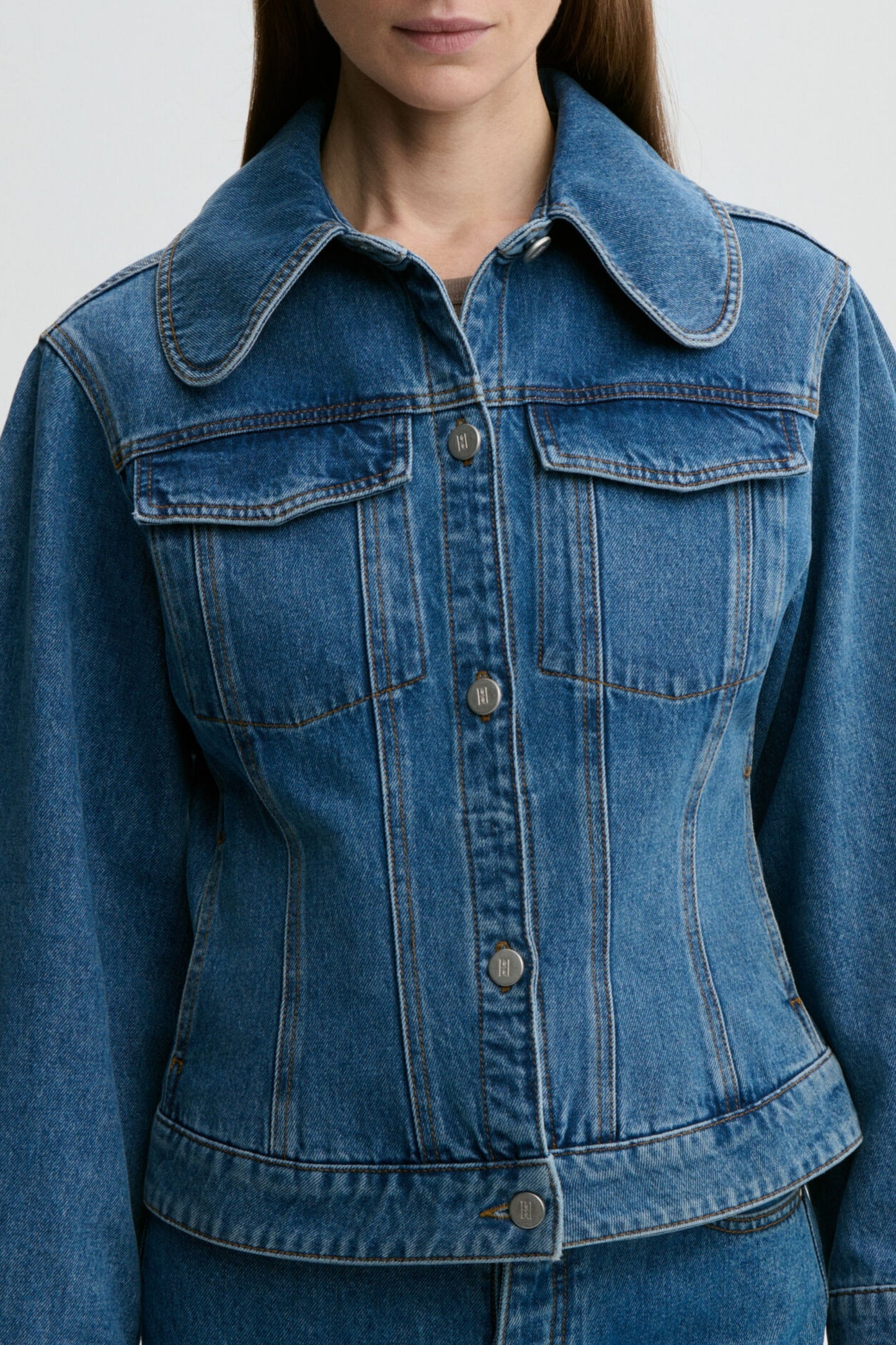 Jeansjacke Villies in Denim Blue
