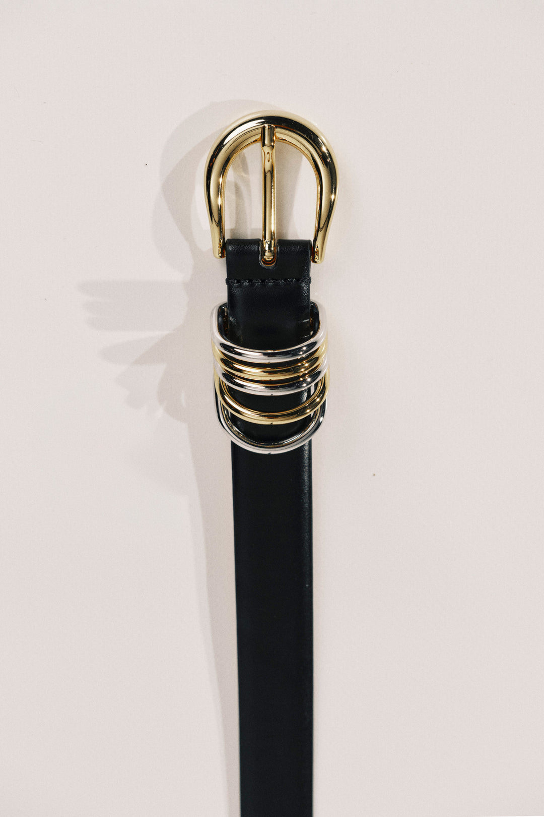 Gürtel Hollyhock in Schwarz Mixed Metal Déhanche