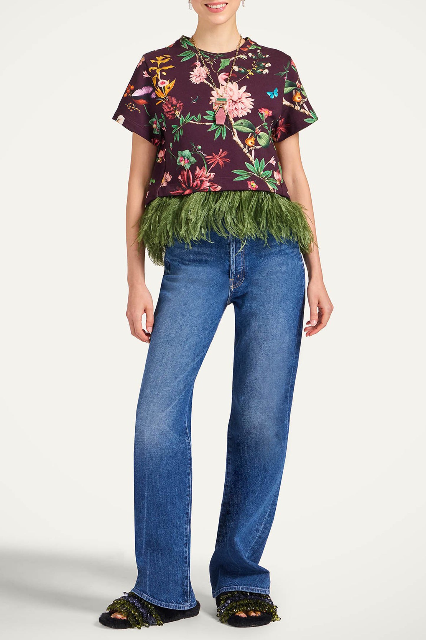 T-Shirt La Scala Zooflora in BordeauxLa Double J - Anita Hass