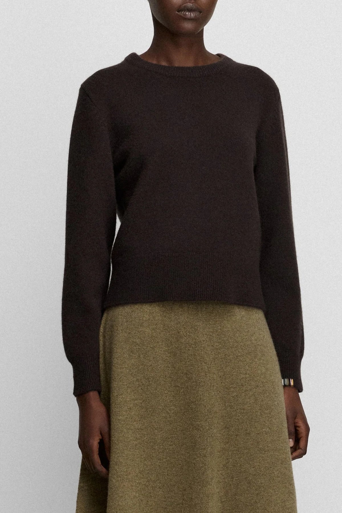 Pullover N°430 Jeanne in Dark Brown Extreme Cashmere