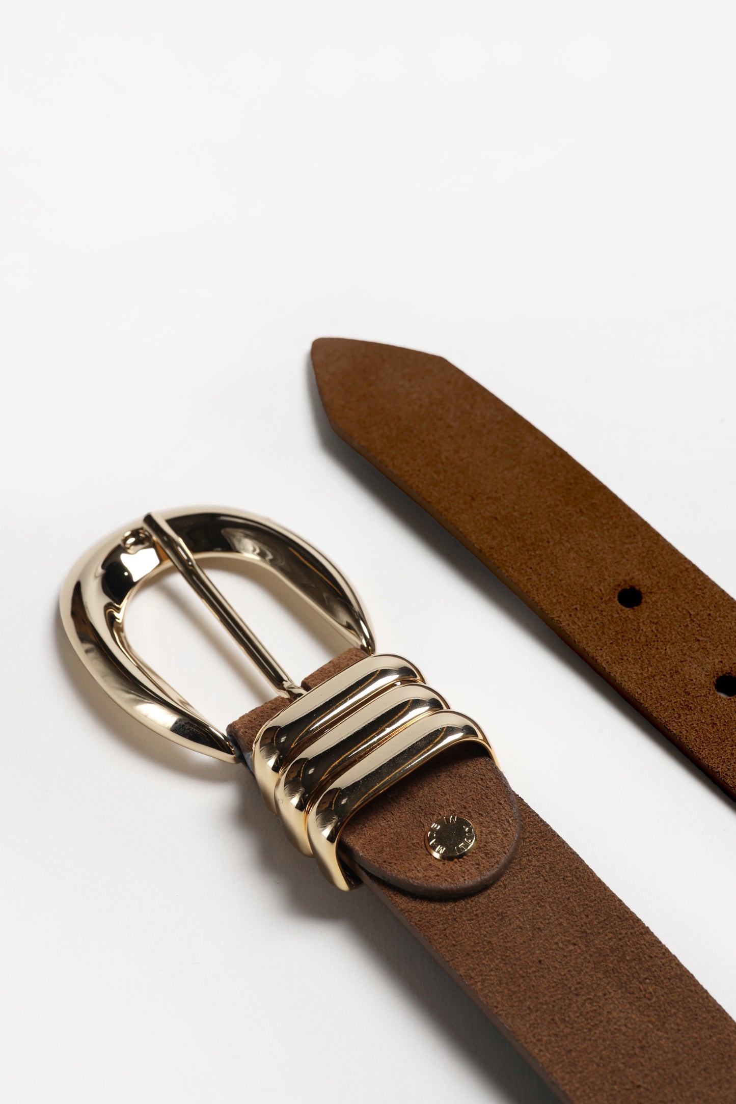 Emily Belt in Brown Suede/Gold by Federica Tosi - Anita Hass