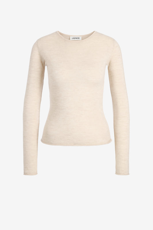 Camisa de punto Finest en Ivory Glow