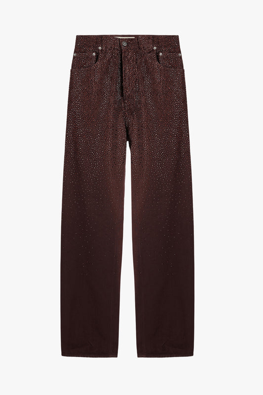 Hose Journey Crystals Degrade in Burgundy Golden Goose