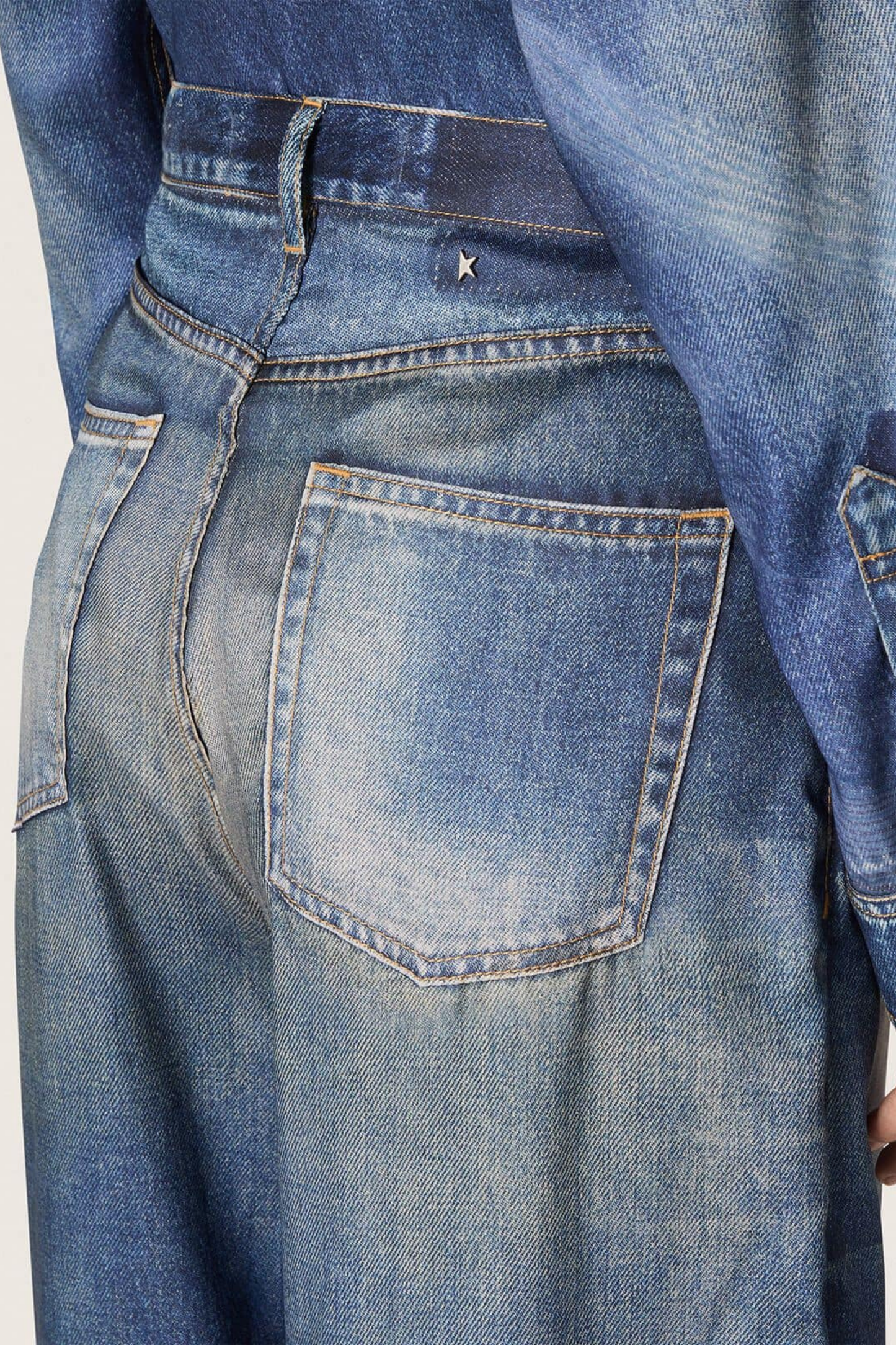 Melody Boyfriend Jeans in Blue by Golden Goose - Anita Hass