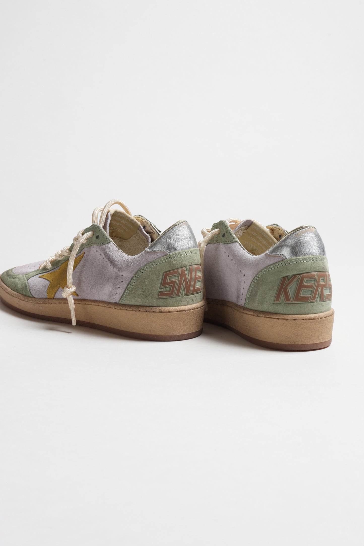 Sneaker Ball Star in Lilac/Sage/Honey Golden Goose
