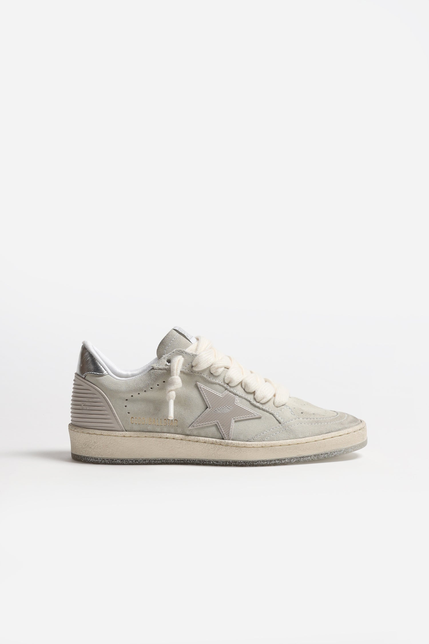 Ball Star sneaker in Suede Grey/Silver – anitahass.com