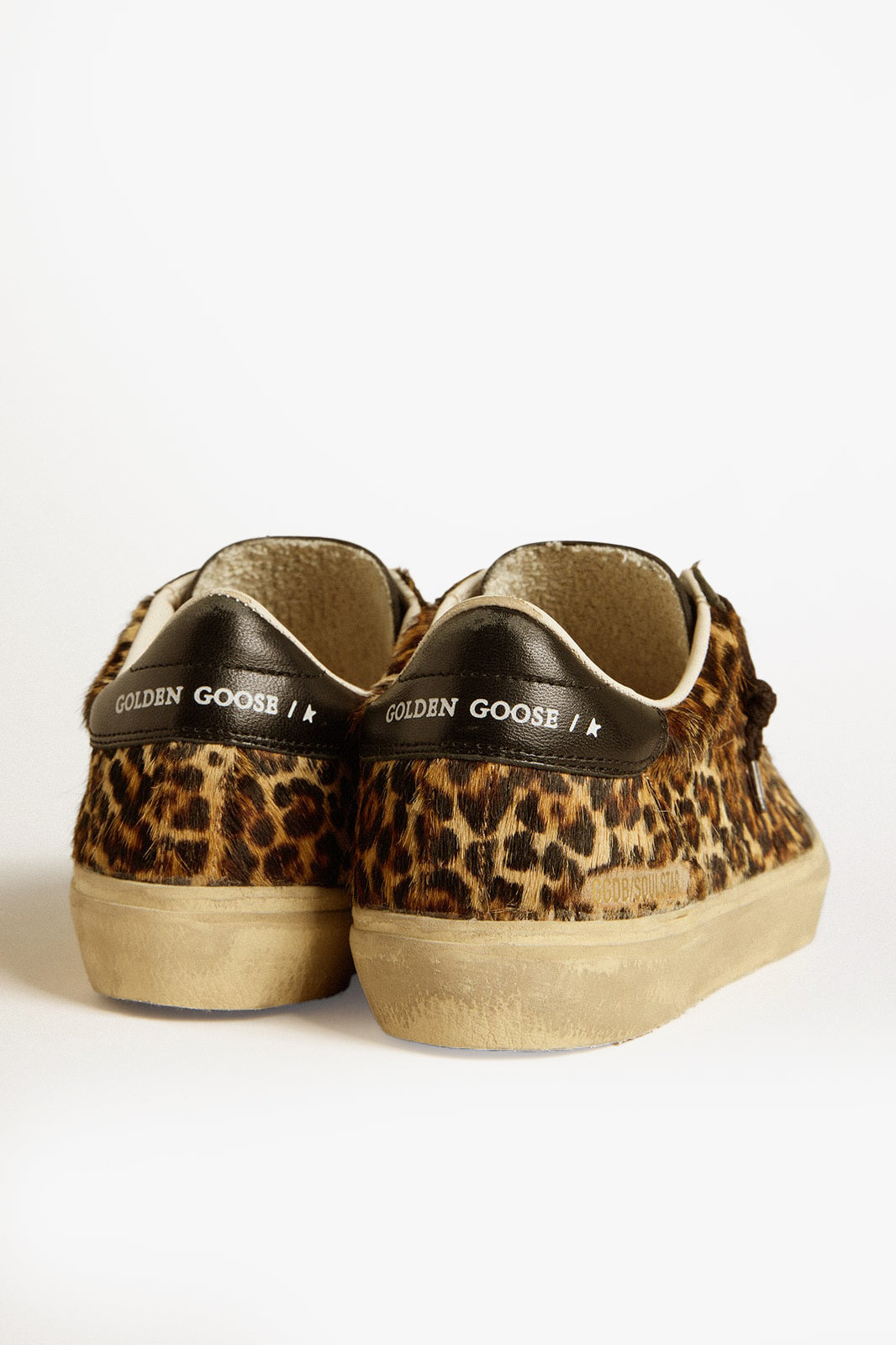 Sneaker Soul Star in Leopard/Black Golden Goose