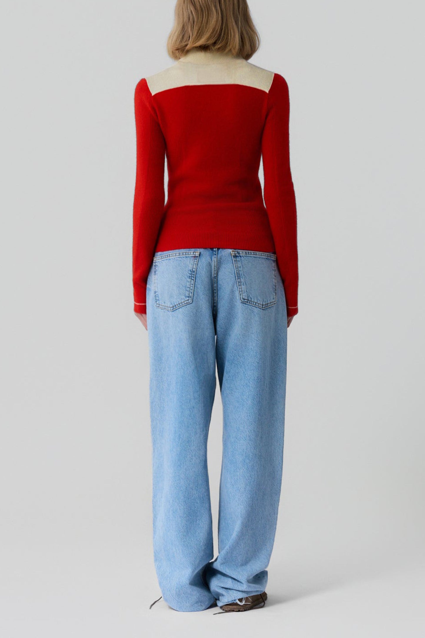 Pullover Alpine Half Zip in Chili/Mist