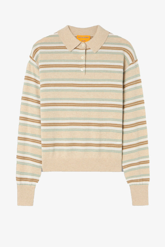 Pullover Collegiate Stripe in Sandstone Guest in Residence