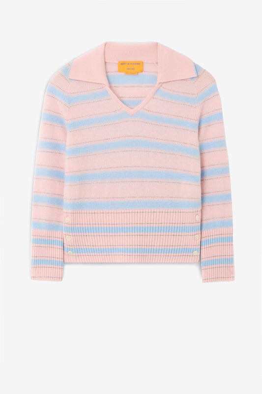 Pullover Port Polo in Powder Pink Guest in Residence