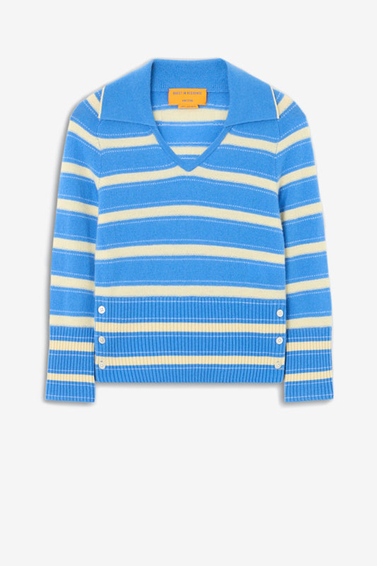 Pullover Port Polo in Sail Guest in Residence
