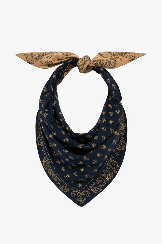 Schal The Wild Rag in Navy/Camel Guest in Residence
