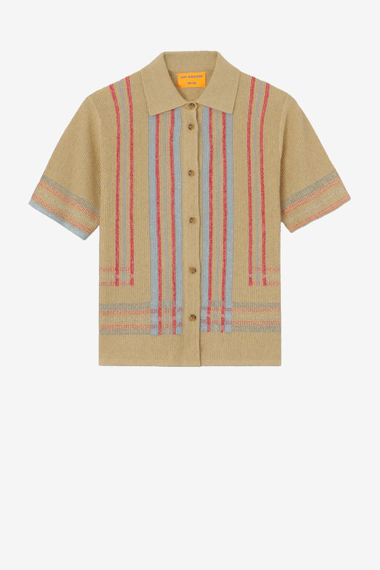 Havana Knit Shirt in SandstoneGuest in Residence - Anita Hass