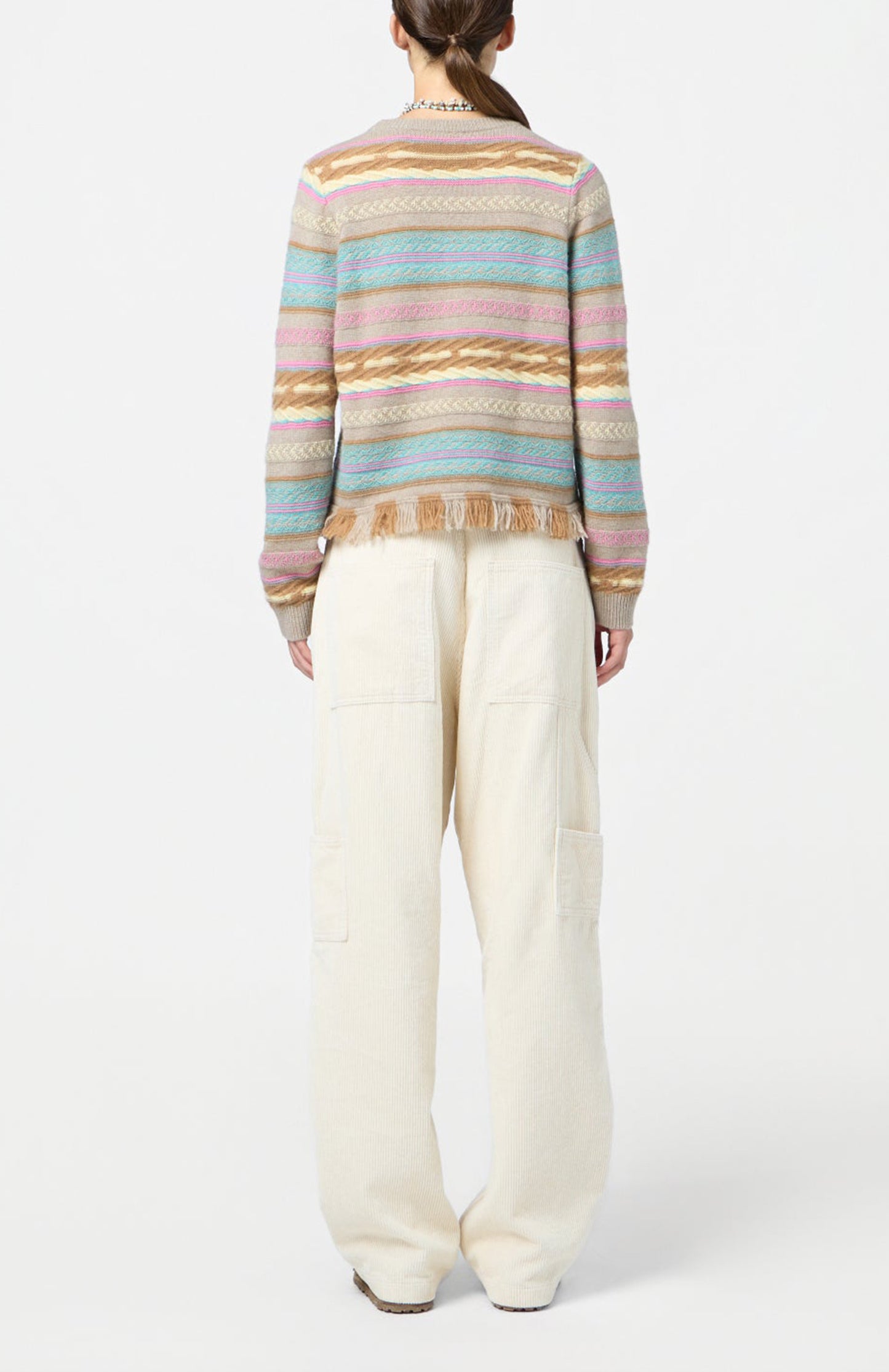 Pullover Western Stripe in Taupe ComboGuest in Residence - Anita Hass