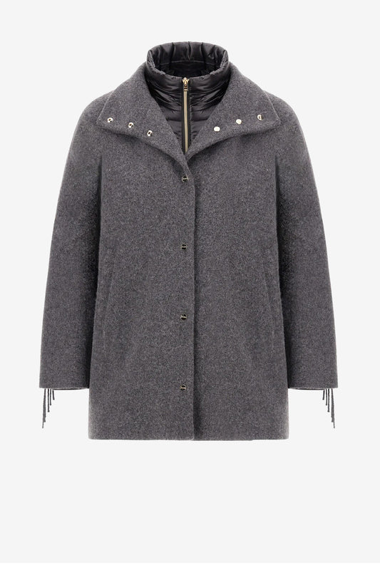 Jacke Fringes in Ferro Grey Herno