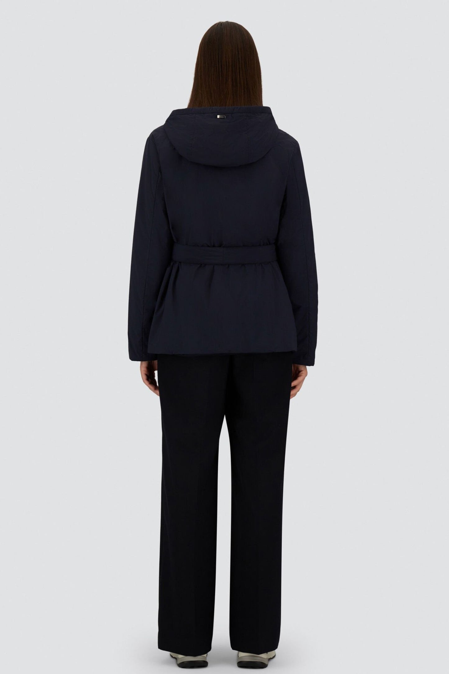 Light Stretch Parka in Navy by Herno - Anita Hass