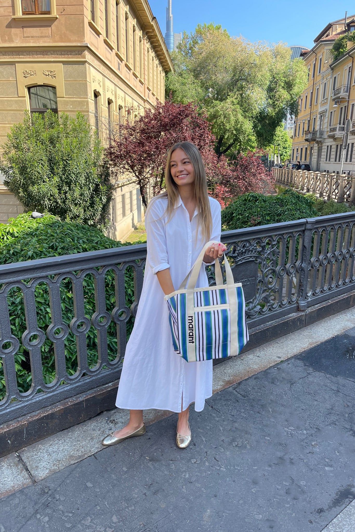 Kleid Boden in Weiß Xírena