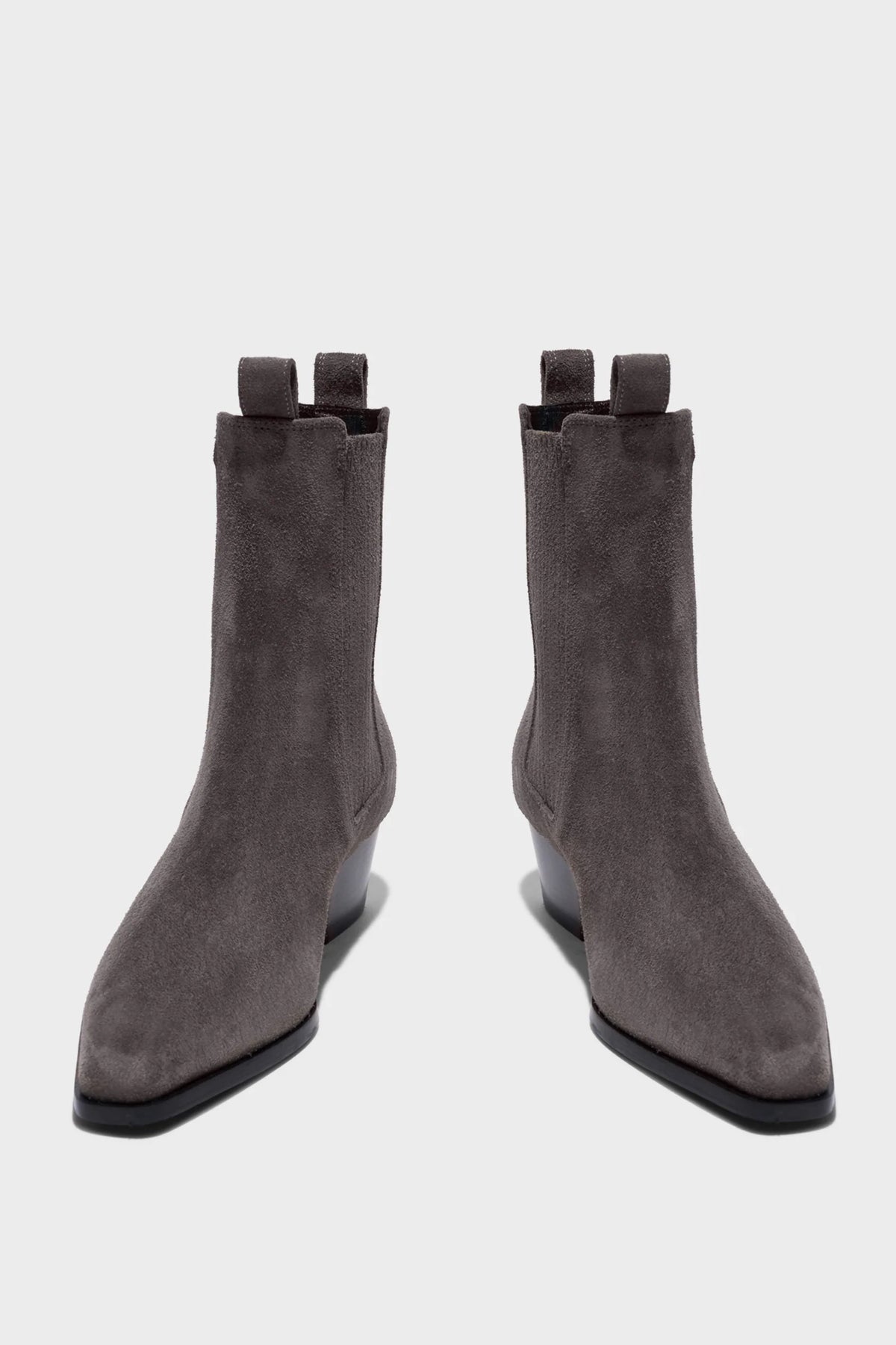 Boots Agata in Taupe Suede