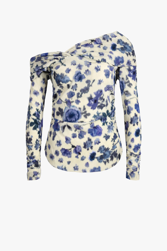 Zijden shirt Danka in Blue Flower van Isabel Marant - Anita Hass
