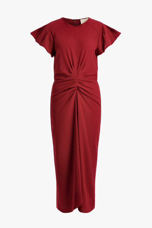 Terena Dress in Dark Burgundy