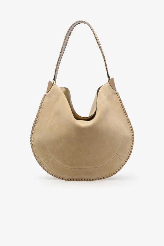Tas Oskan Hobo Soft Suede in Sand, Isabel Marant - Anita Hass