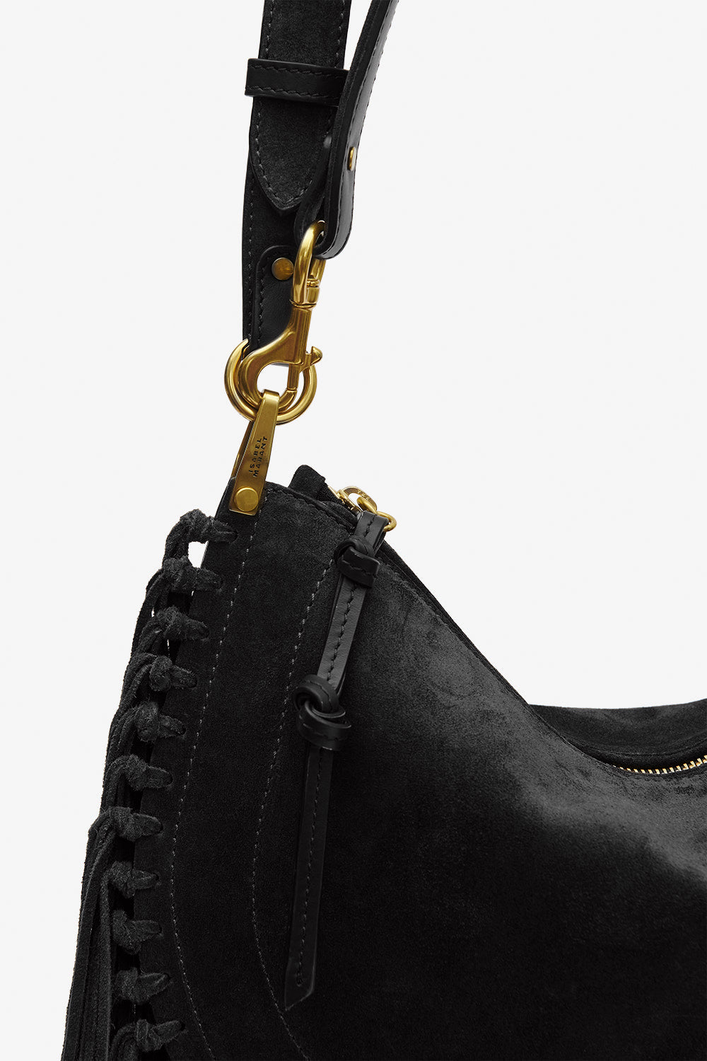 Tasche Oskan Fringes in Schwarz Isabel Marant