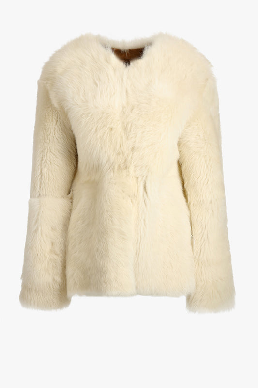 Jacke Kate Reversible in Cream Jadia