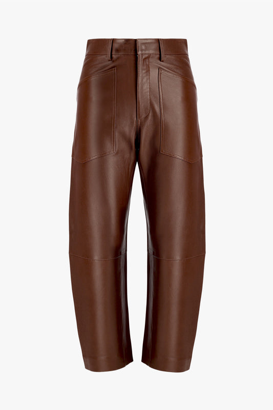 Lederhose Barrel Leg in Chocolate Jadia