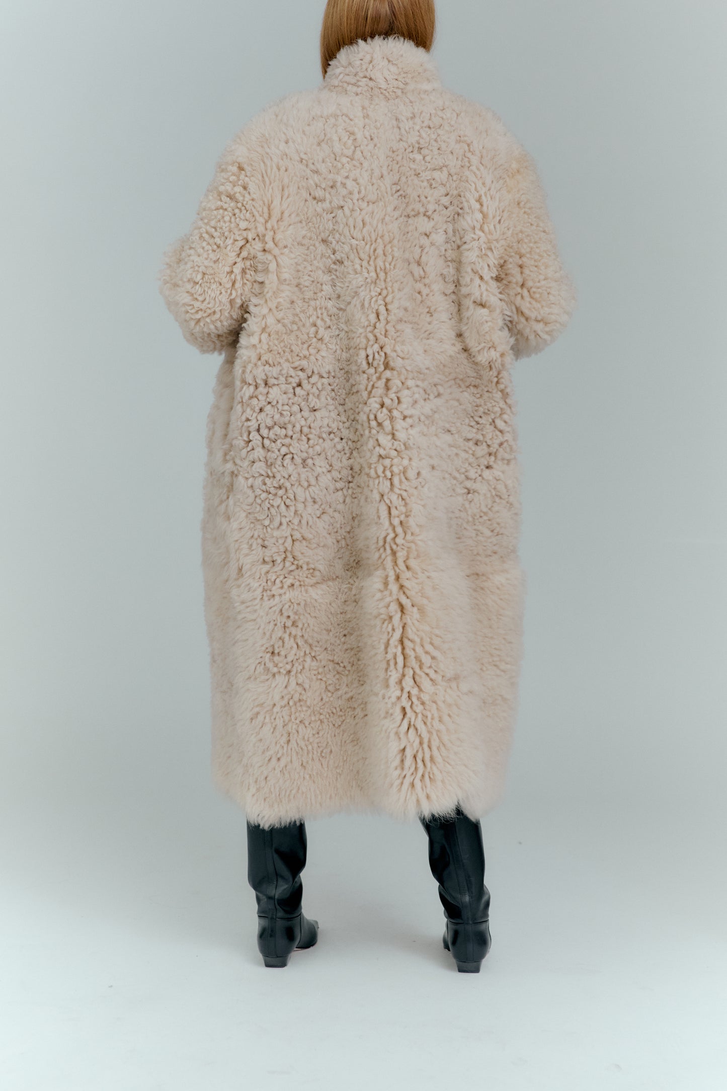 Mantel Jackie Reversible in Cream Jadia