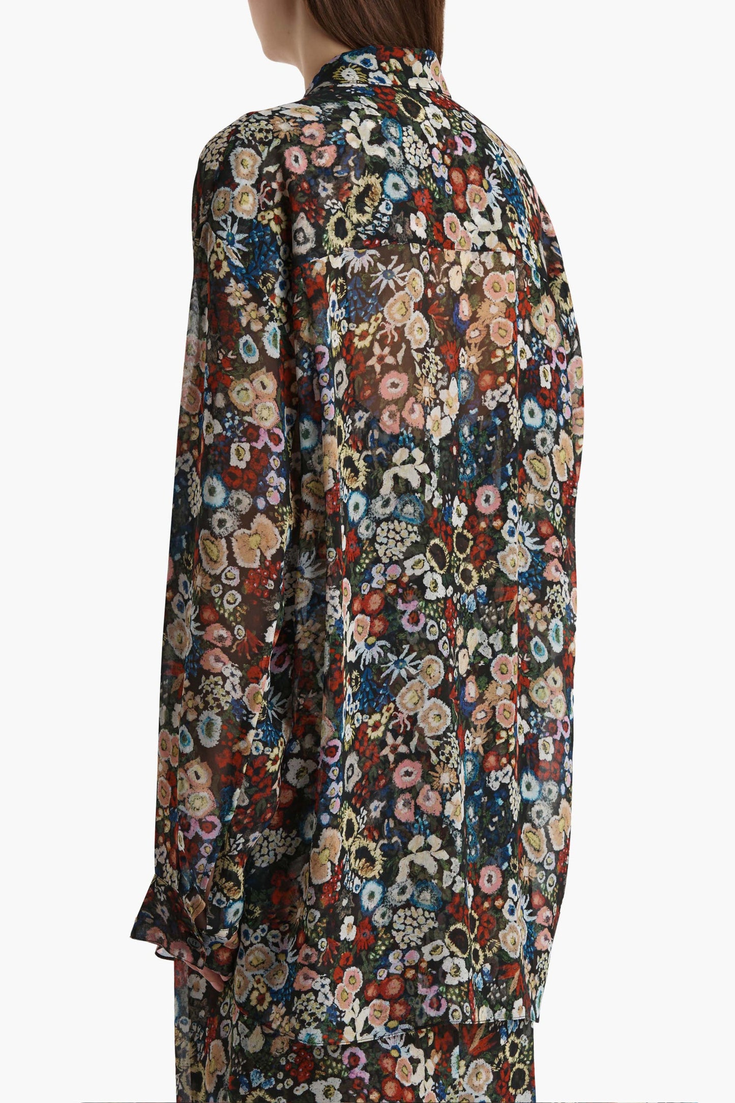 Goya Blouse in Black MultiKhaite - Anita Hass