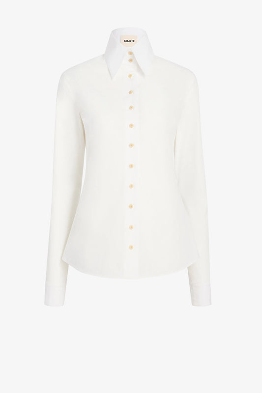 Bluse Ivy in Chalk Khaite