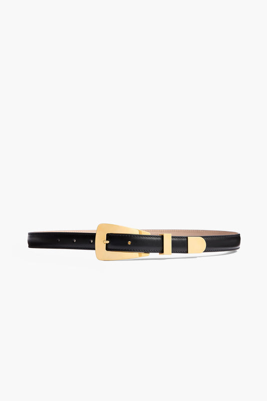 Gürtel Lucca Small in Schwarz/Gold Khaite
