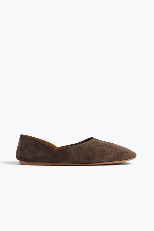 Jane Loafers in Sable Suede by Khaite - Anita Hass