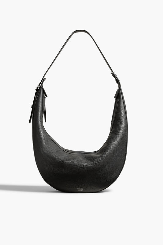 Tasche Augustina Hobo in Pebble Black Khaite