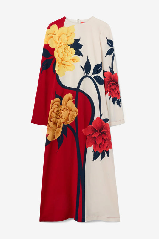 Swing Dress in Queen Peony Red by La Double J - Anita Hass