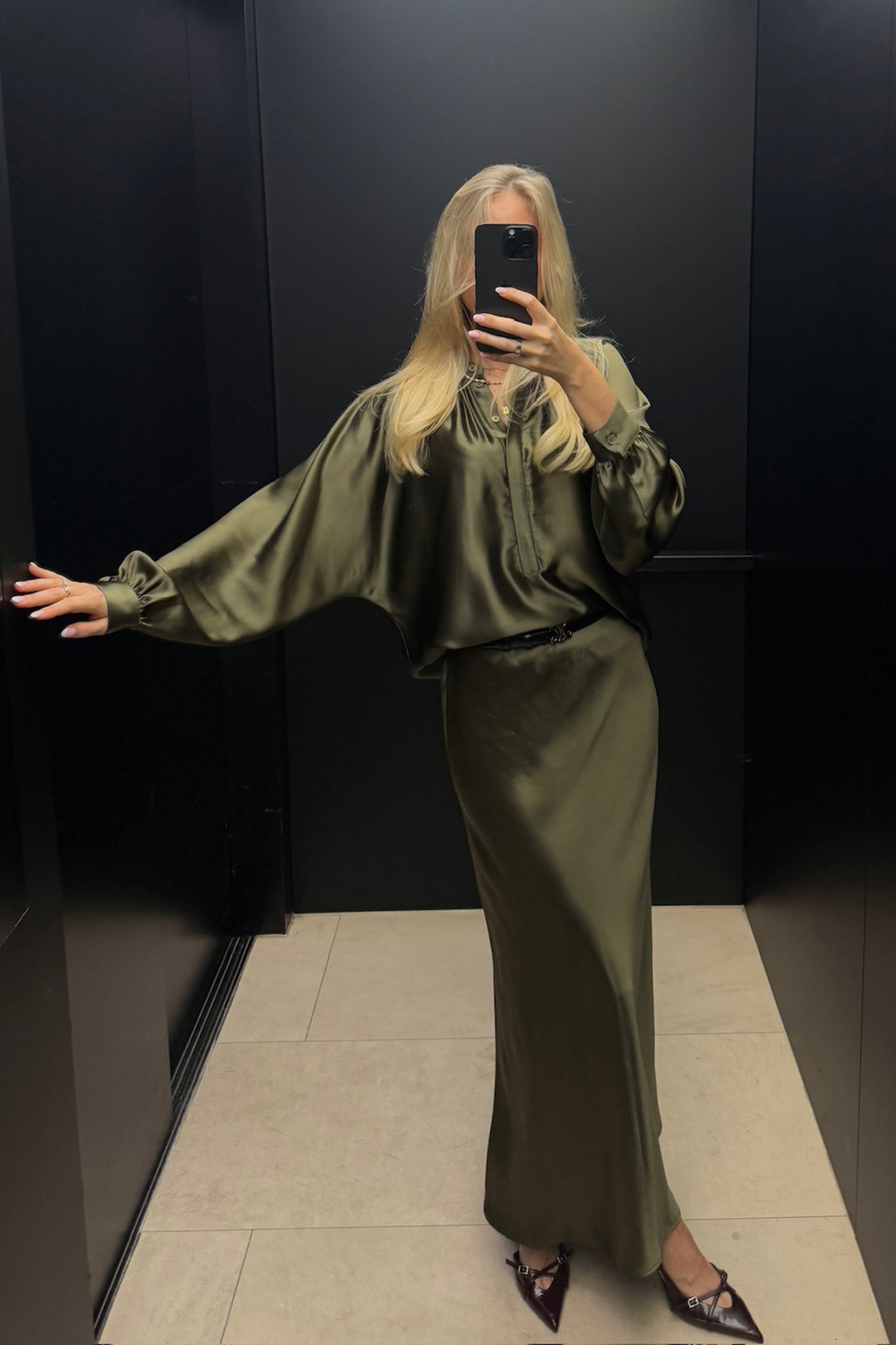 Bluse Maya in OlivLadneri - Anita Hass