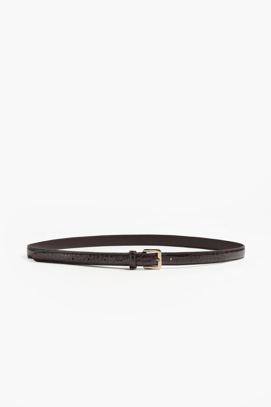 Ceinture Lorian en Brown CrocoLadneri - Anita Hass