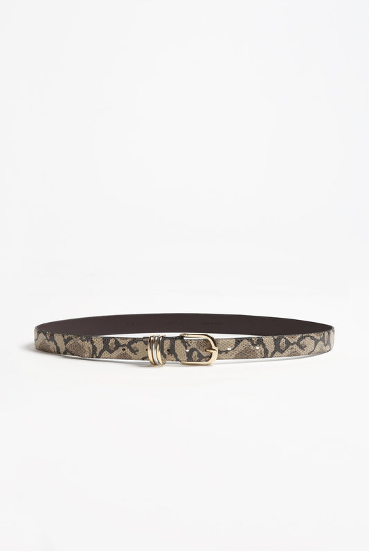 Ceinture Velin en peau de serpent de sable Ladneri - Anita Hass