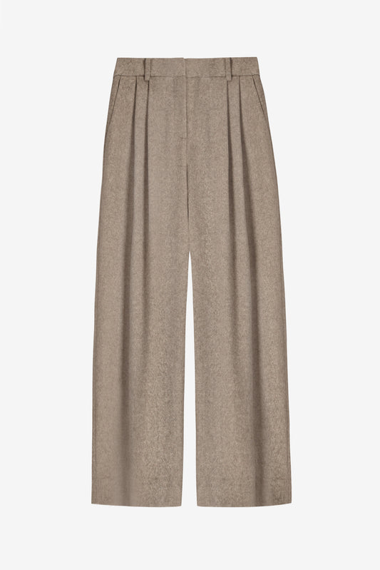Hose Barrel in Taupe Melange Ladneri