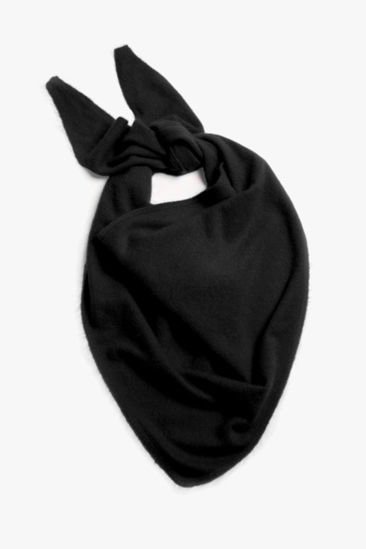 Cashmere Scarf Paxa in Black Brushed