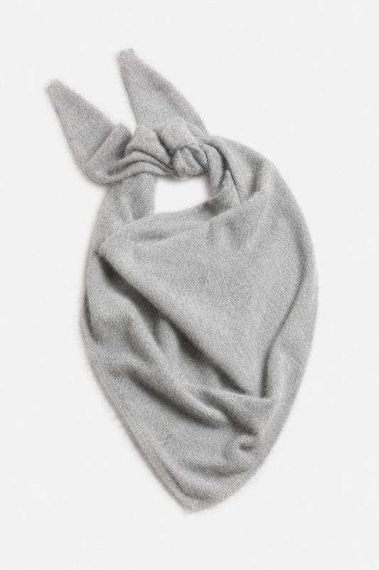 Paxa bufanda de cachemira en gris cepillado