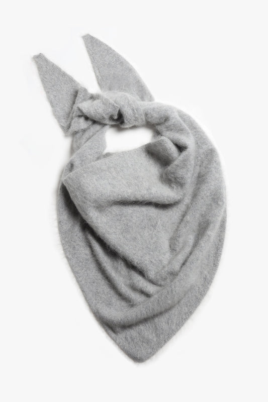 Cashmere Scarf in Grey Brushed