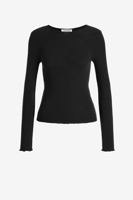 Longsleeve Chiara in Schwarz Ladneri