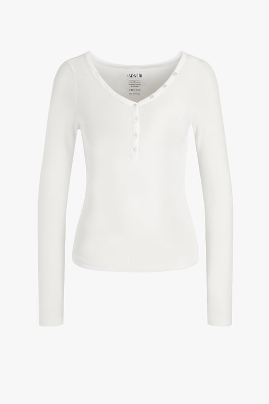 Longsleeve Greta in Weiß Ladneri