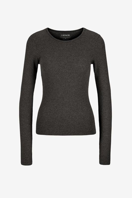 Longsleeve Line in Graphite Melange Ladneri