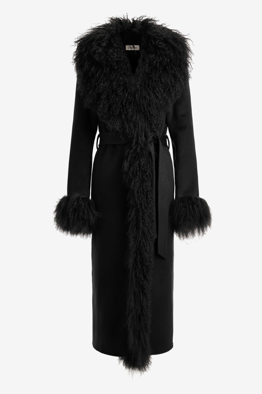 Mantel Piccadilly in Schwarz Ladneri
